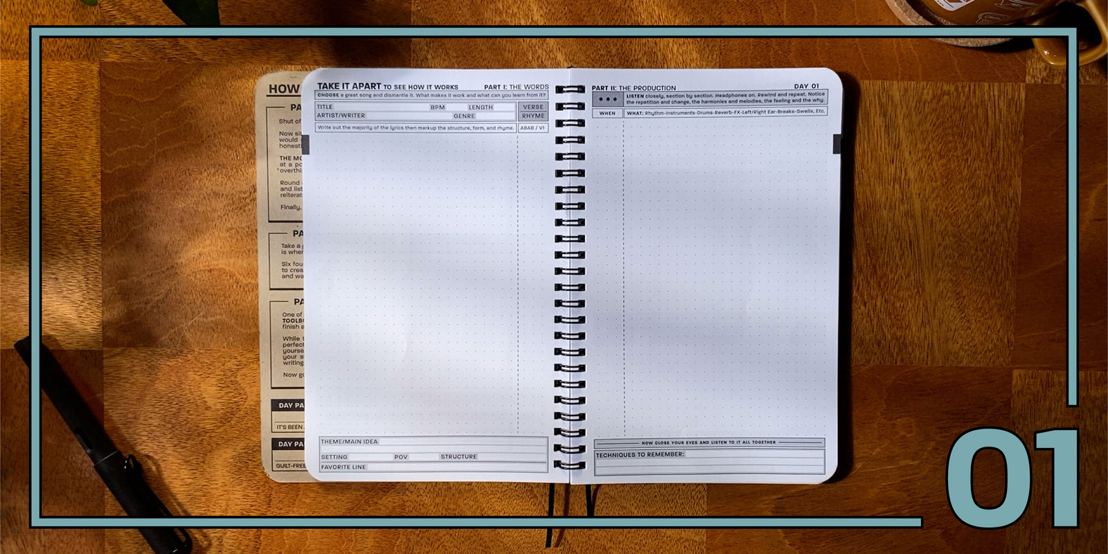 Practice Workbook open to the Take It Apart Exercise