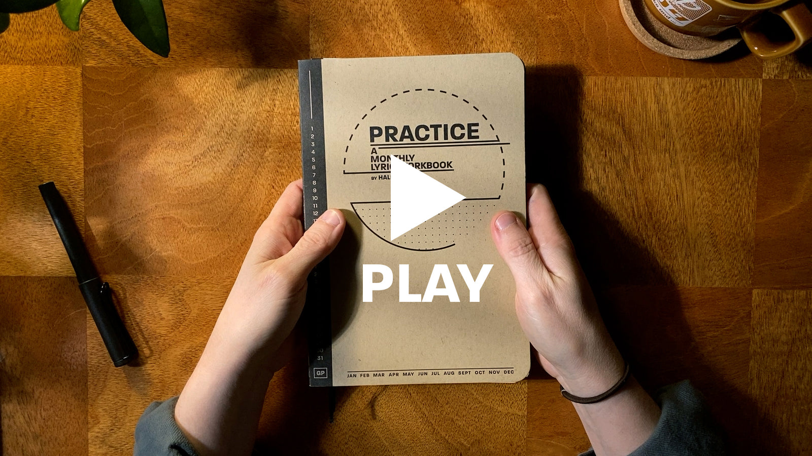 Lyric Workbook into video screenshot