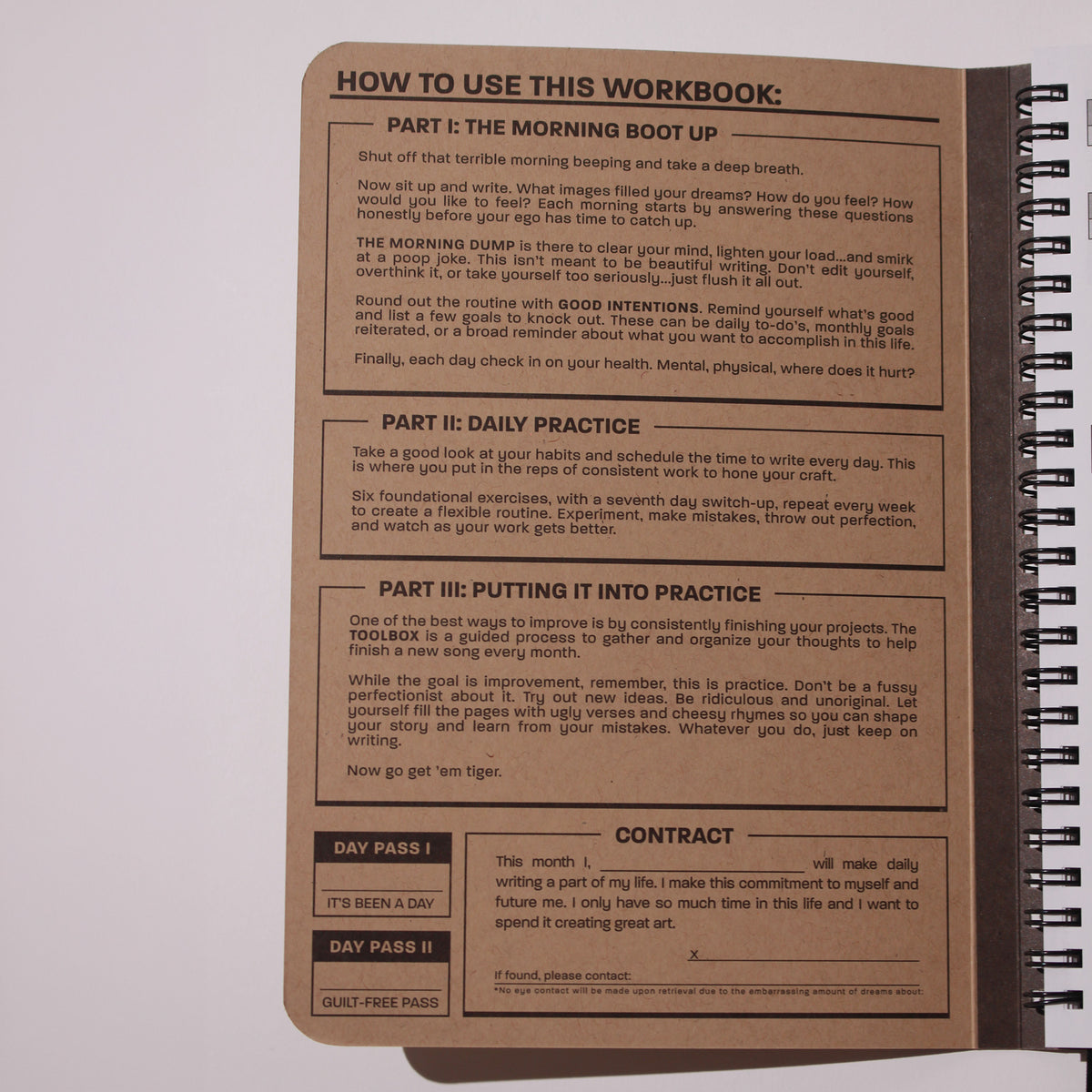 PRACTICE | A MONTHLY LYRIC WORKBOOK (Downloadable Edition)