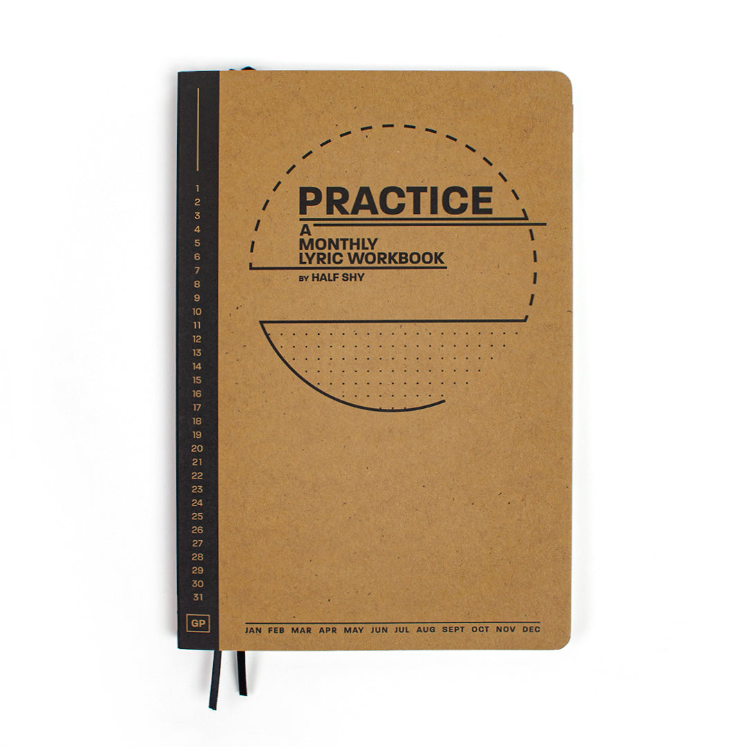 Practice Workbook showing the front cover laying flat